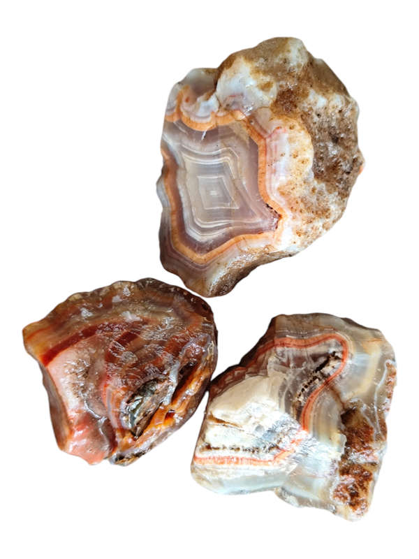 Botswana agate, golf ball size and smaller