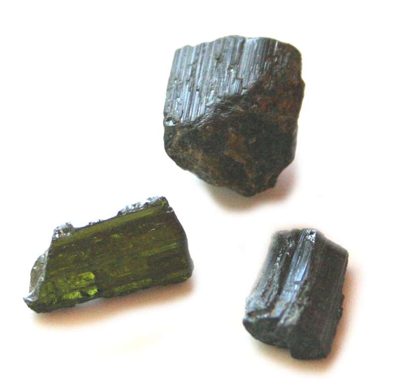 Green tourmaline 1-2cm - Silver Hills