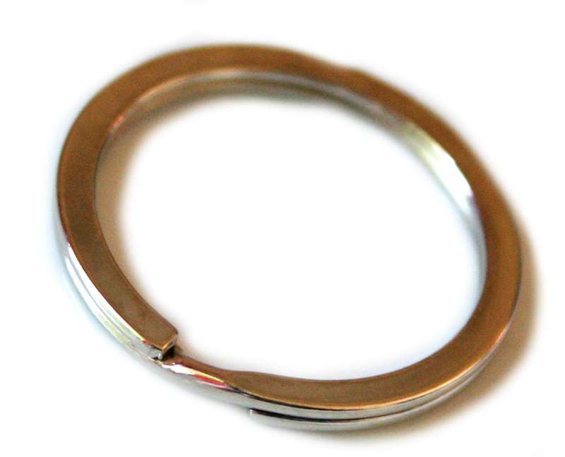 Silver keyring, 30mm