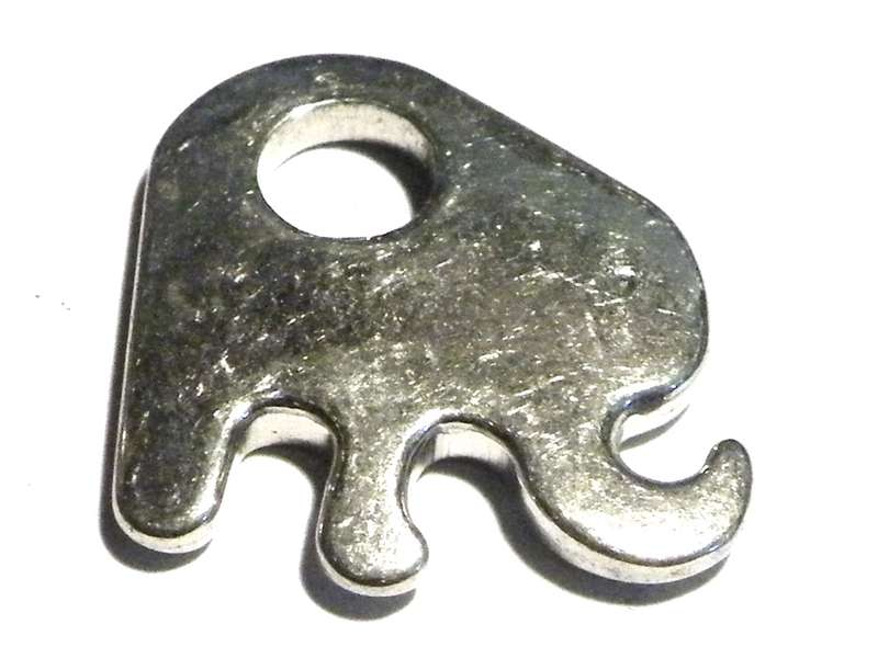 Elephant charm in stainless steel 18mm