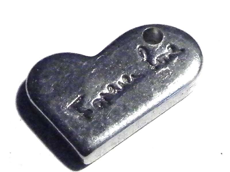 Forever love heart charm in stainless steel 14mm