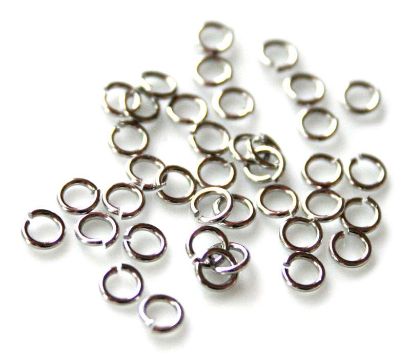 20 x Jumpring in stainless steel 0.7x4mm