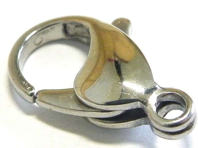 Silver color lobster clasp. 10mm. Nickel and lead free.