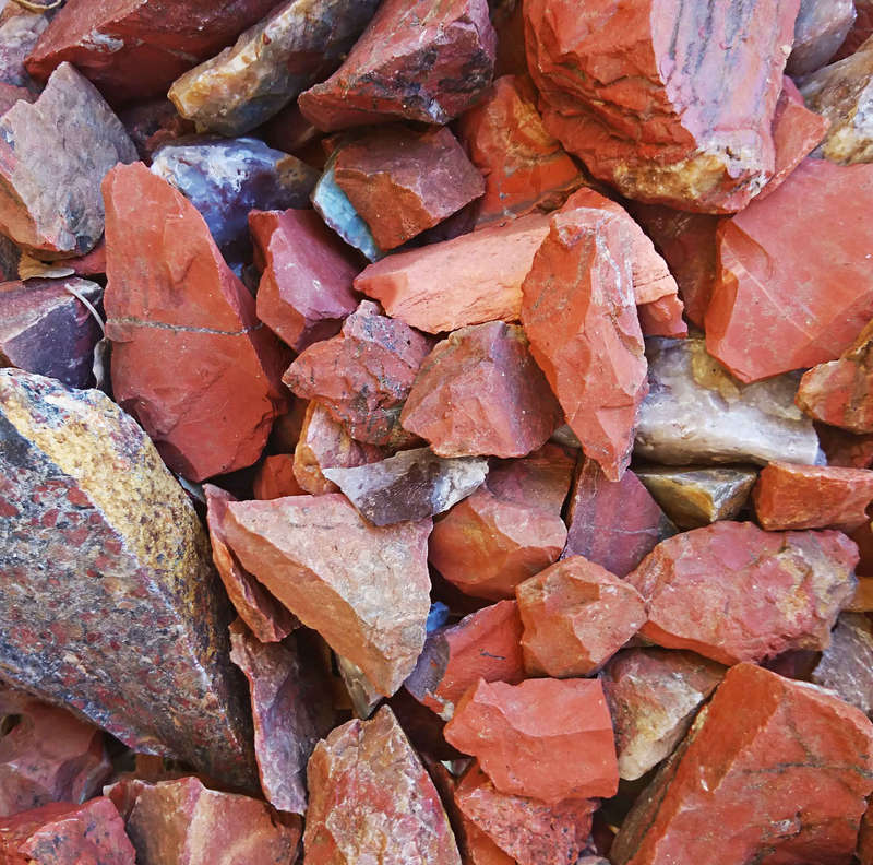 Red Jasper, 40-60mm, rough - Silver Hills 0.05kg