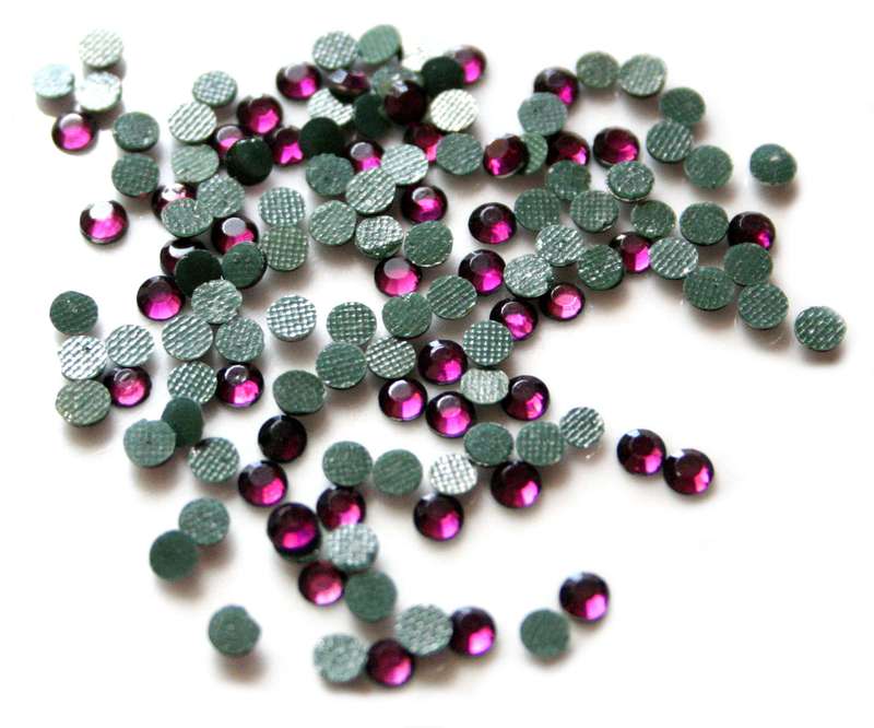 144x Hotfix Rhinestones, 4mm, Amethyst - can be used for diamond dot paintings
