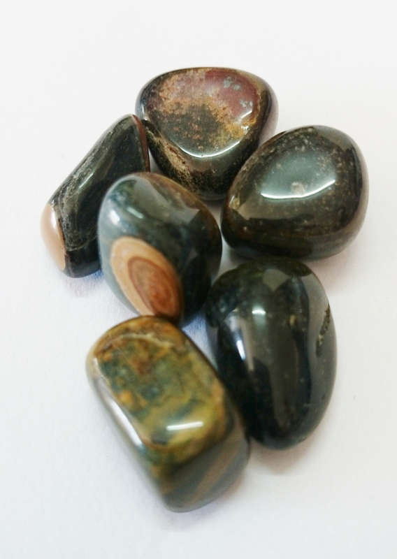 Blue Tigers Eye Tumble, 15-20mm. B grade - Silver Hills 0.02kg