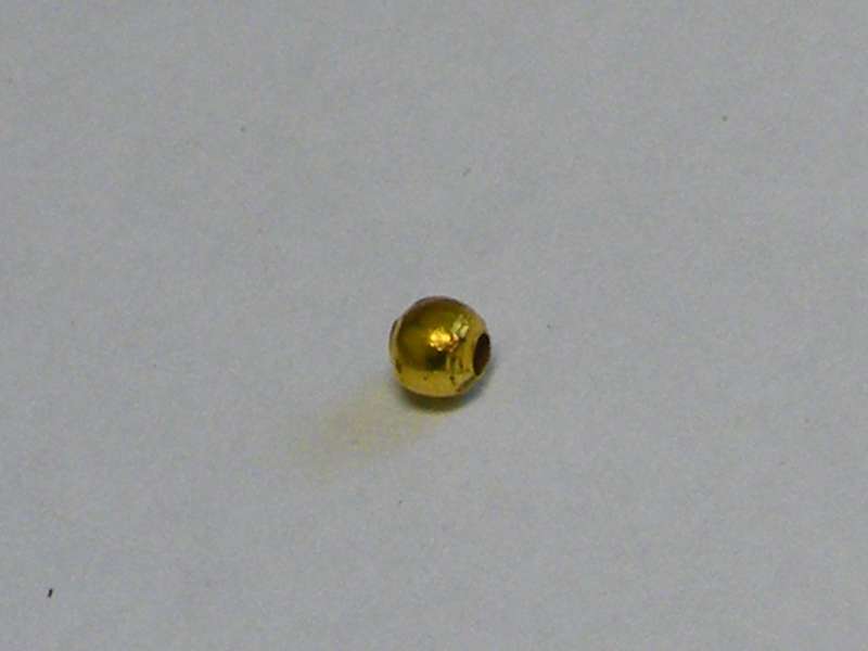 150x Gold 2mm Metal Bead with 1mm hole