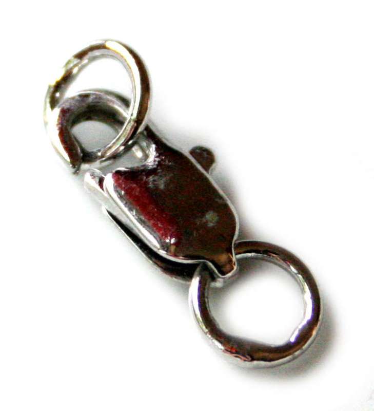 2 x Nickel free lobster clasp, 15mm