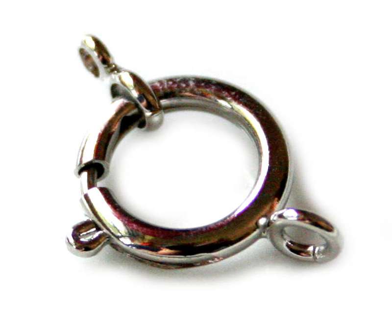2 x Nickel free spring clasp, 12mm