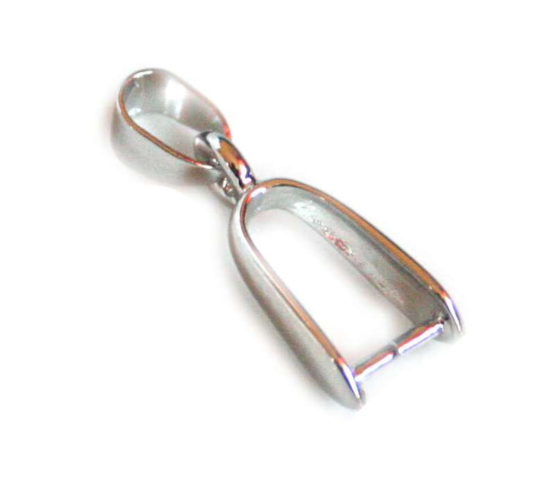 2x Silver colour bail, 25mm. Nickel and lead free. - Silver Hills 0.01kg