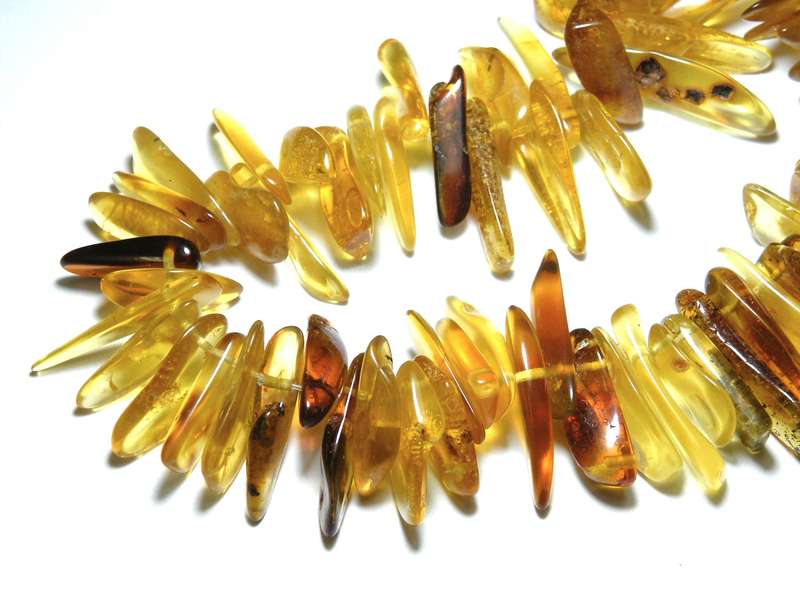 Natural Amber Finger Chip string 38cm string