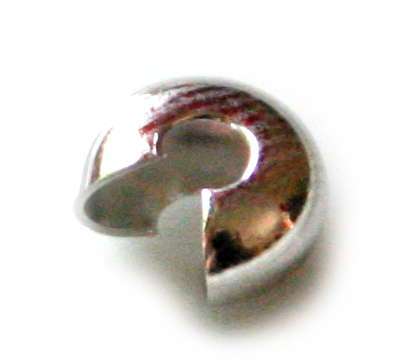 10x Crimp cover, Stainless steel, 4mm