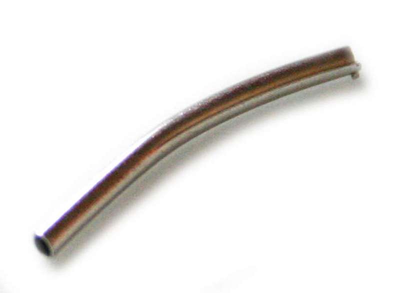 15 x Nickel free tube, curved, 1.5x20mm