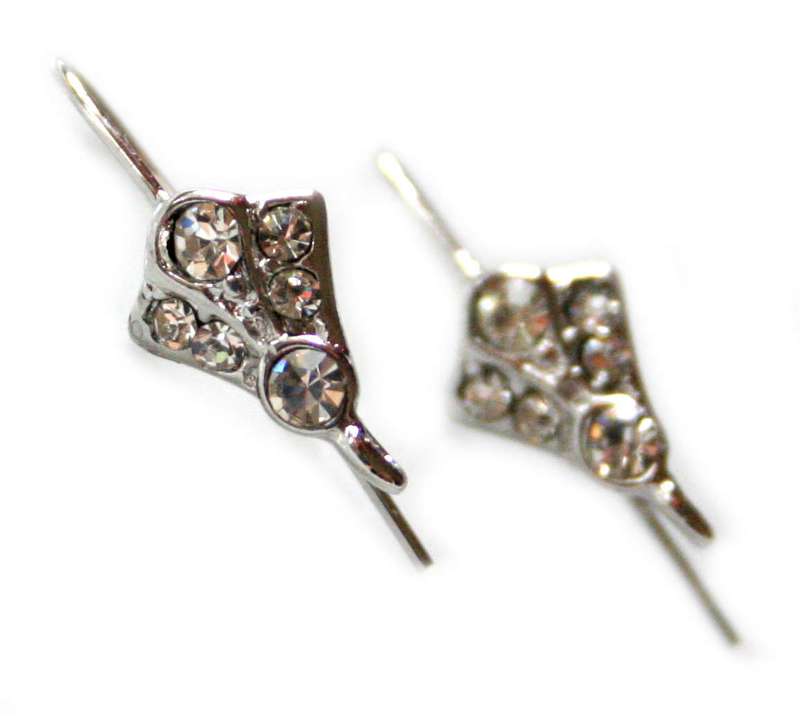 Nickel free earring pair, elegant design, 22mm