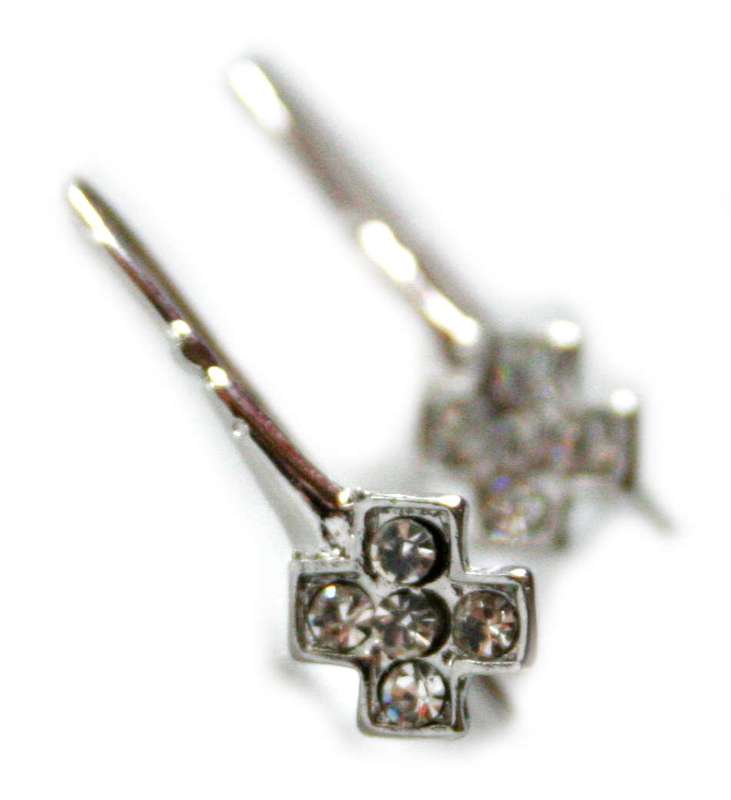 Nickel free earring pair, X-design, 22mm