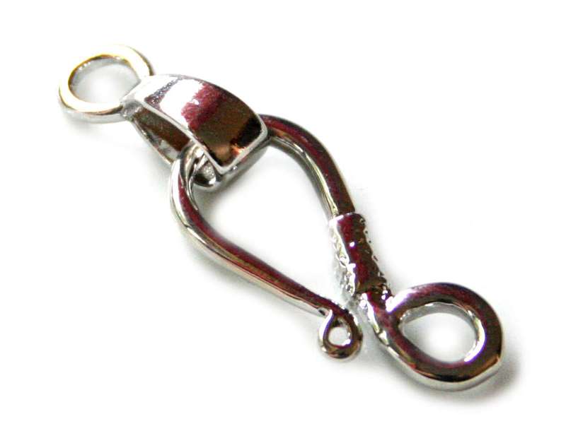 Nickel free S-hook clasp, 24mm