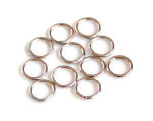 50 x Nickel free 0-ring, 1x6mm - Silver Hills 0.01kg