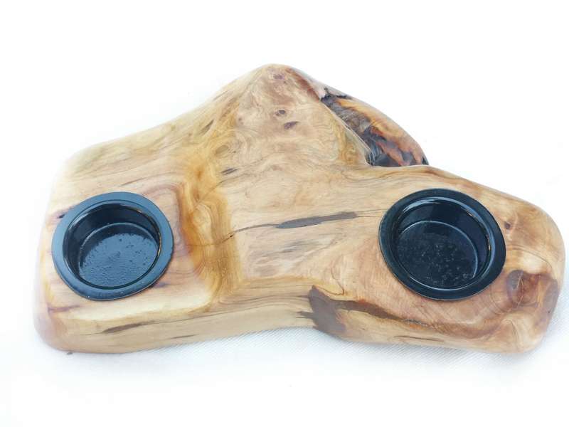 Driftwood with tea candle 25cm