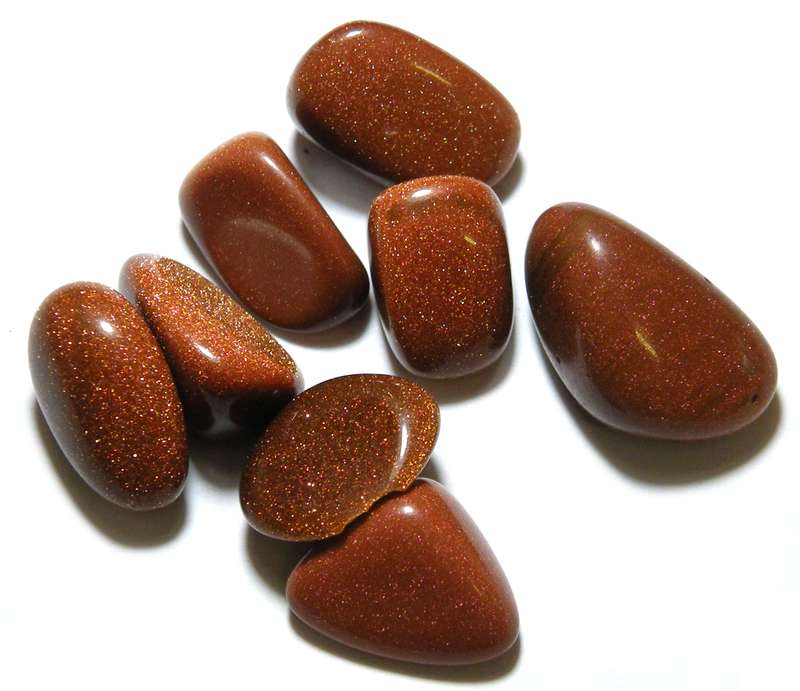 Goldstone tumble, 11 - 15mm
