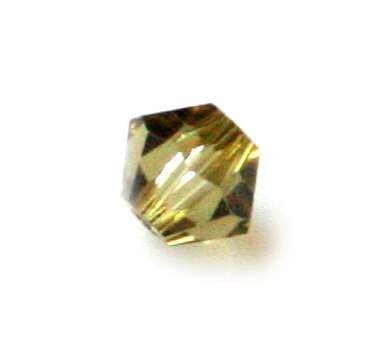 6x Swarovski bicone bead, 4mm, khaki