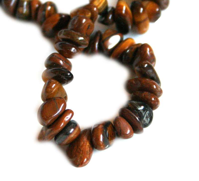 Tigers Eye chip string, 80cm