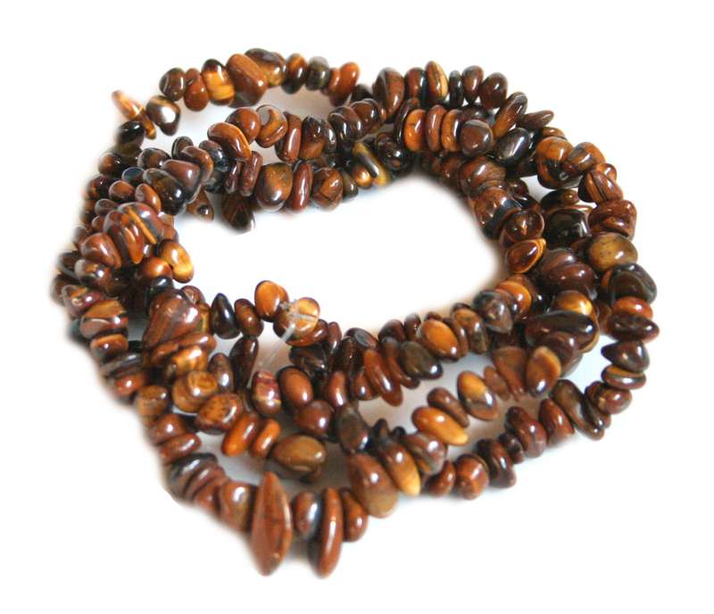 Tigers Eye chip string, 80cm