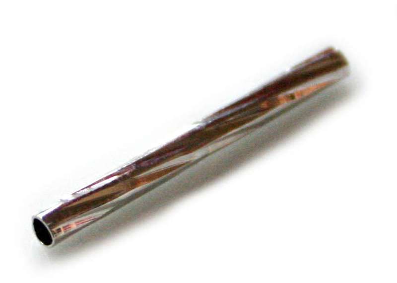 20 x Nickel free tube, twisted, 2x15mm