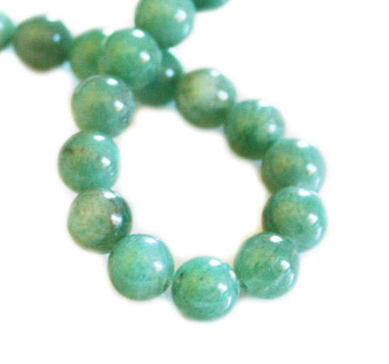 Green Aventurine string, round, 8mm, 40cm