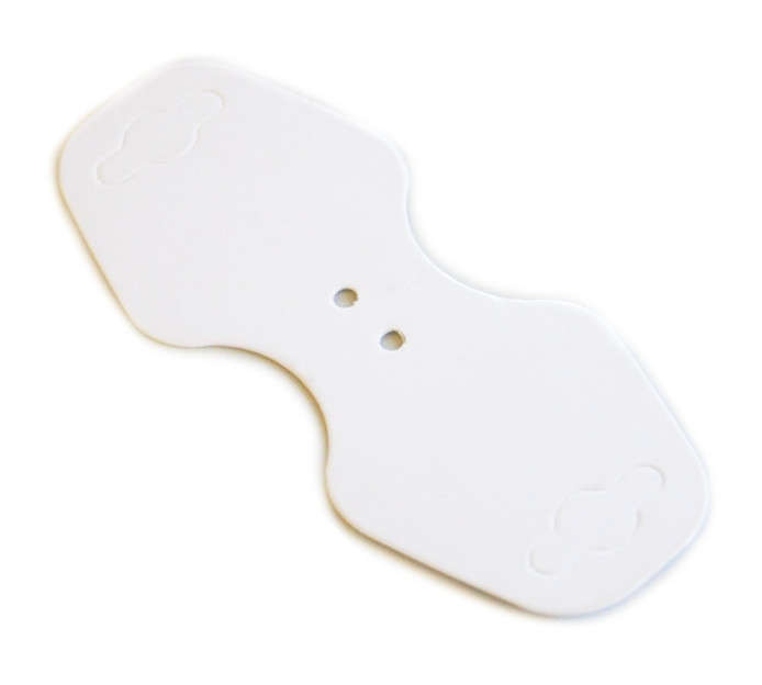 White carton tag for strings