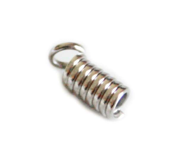 20 x Nickel free end crimp, 3mm inside diameter, 10mm