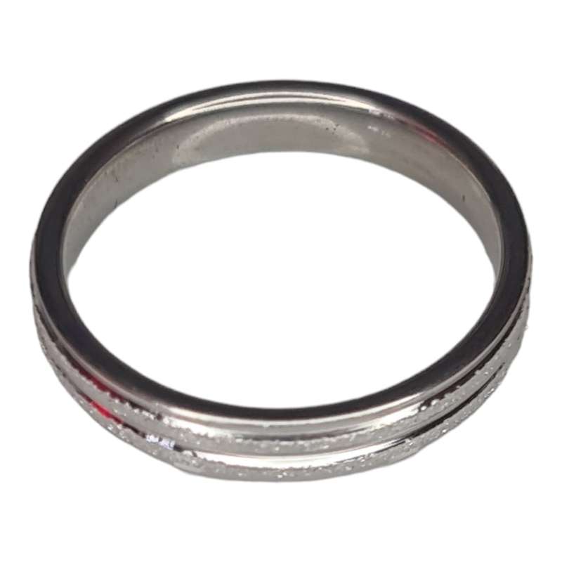 Stainless steel ring, sandblasted, assorted sizes