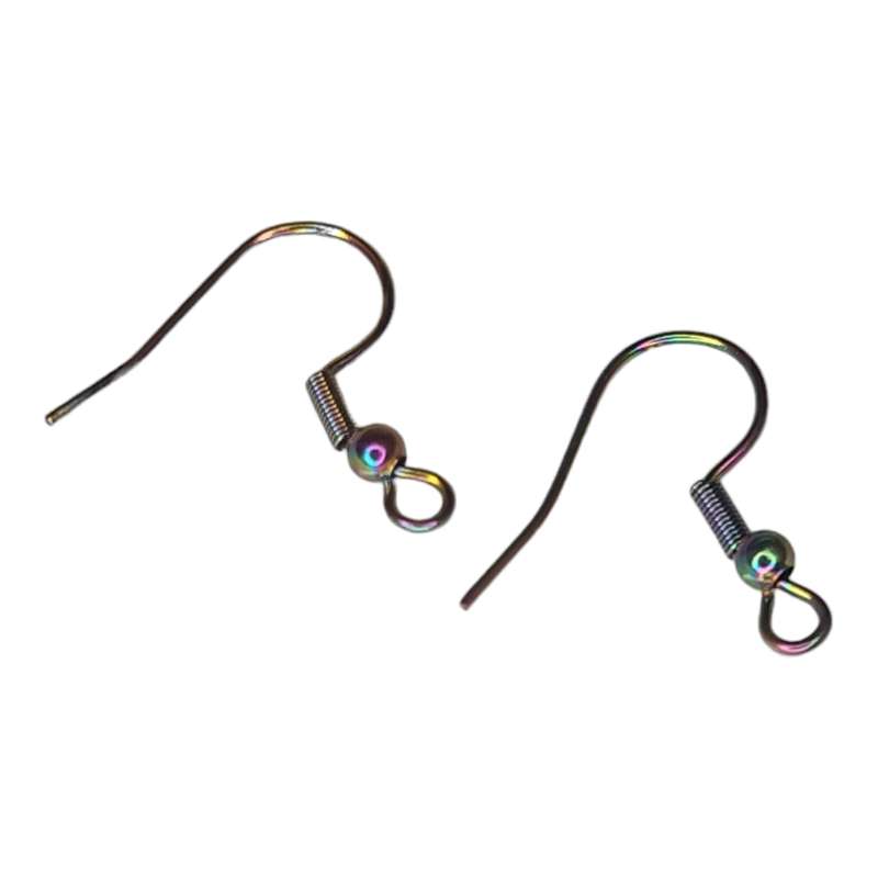 Stainless steel shepherd hooks pair, aura, 20mm