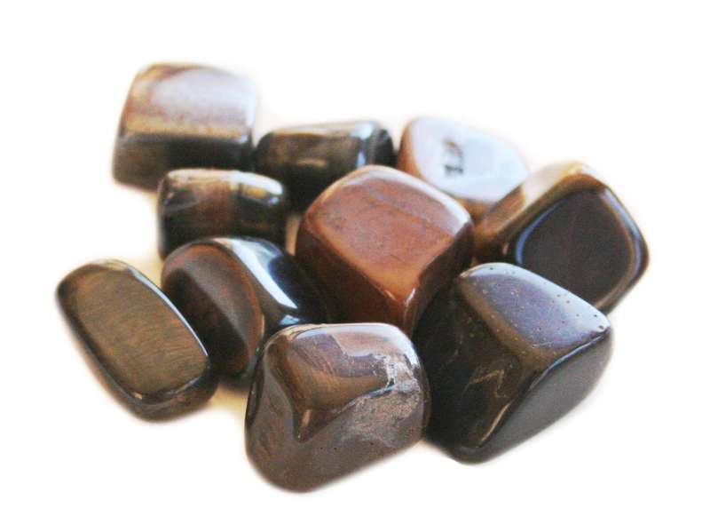 Tigers Eye tumble, mixed grade, 20-40mm