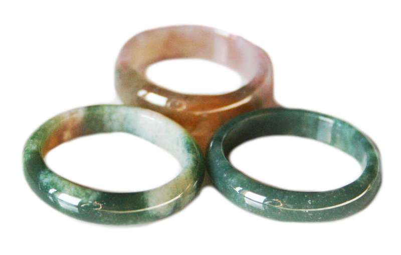 Indian agate ring, 6mm, assorted sizes - Silver Hills