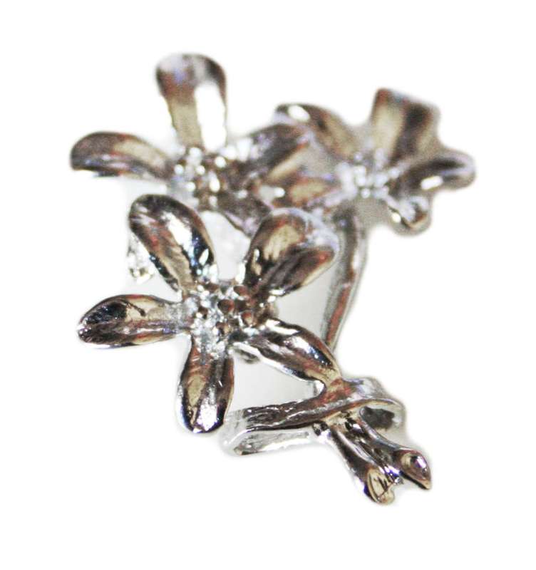 Nickel free flower pendant, 30mm