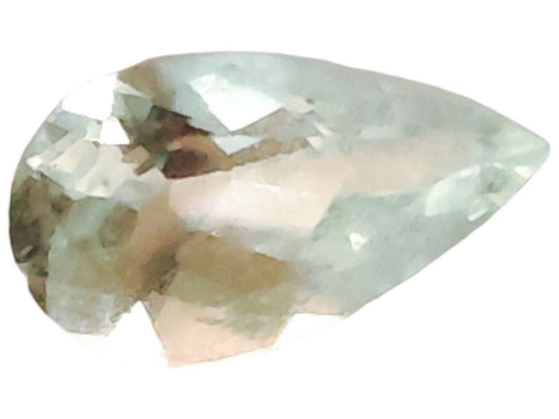 Aquamarine, pear cut, 1.265ct, 6x10mm