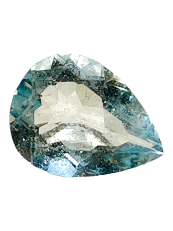 Aquamarine, pear cut, 1.280ct, 6.5x10mm