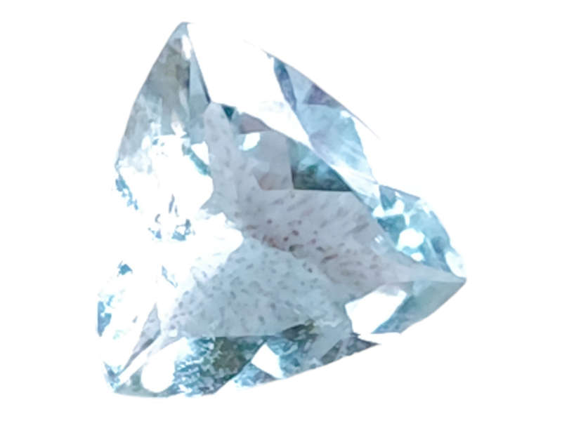 Aquamarine, trillion cut, 1.115ct, 8mm