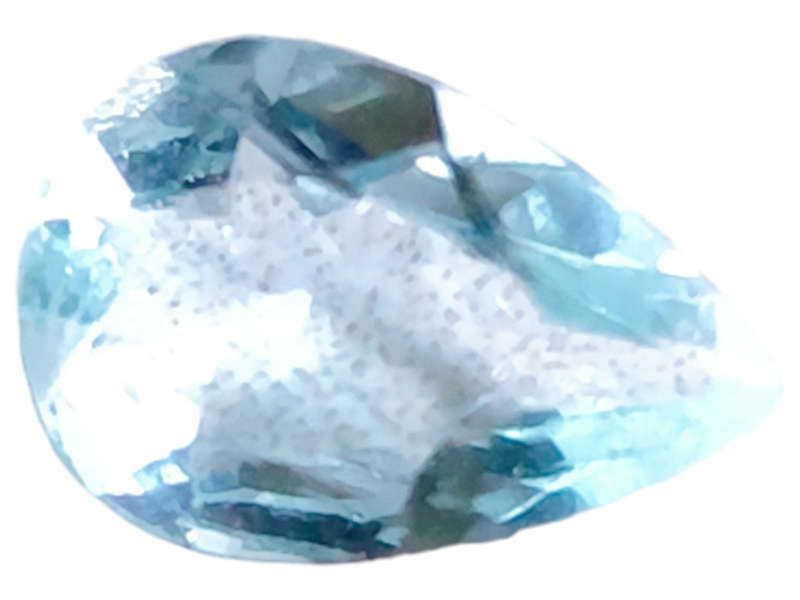 Aquamarine, pear cut, 1.130ct, 6.5x9.5mm