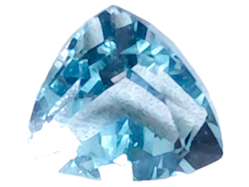 Aquamarine, trillion cut, 2.605ct, 9mm