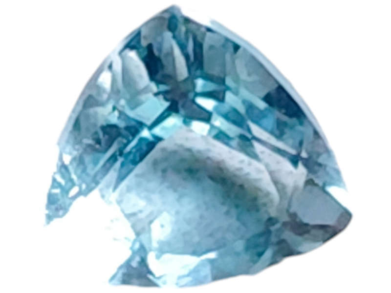 Aquamarine, trillion cut, 1.04ct, 7mm
