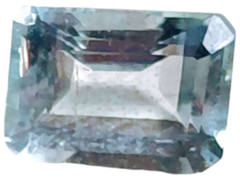 Aquamarine, emerald cut, 0.905ct, 5x7mm