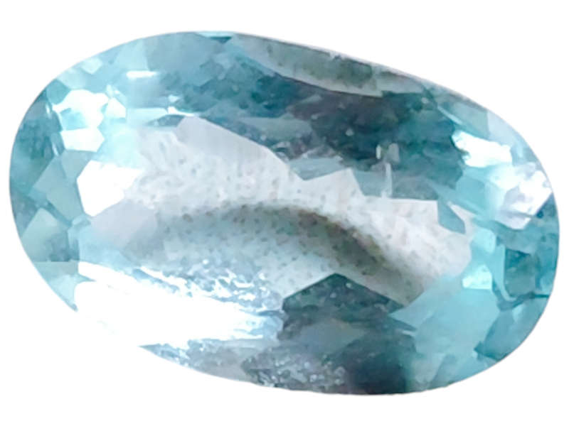 Aquamarine, oval cut, 2.525ct, 7x11.5mm