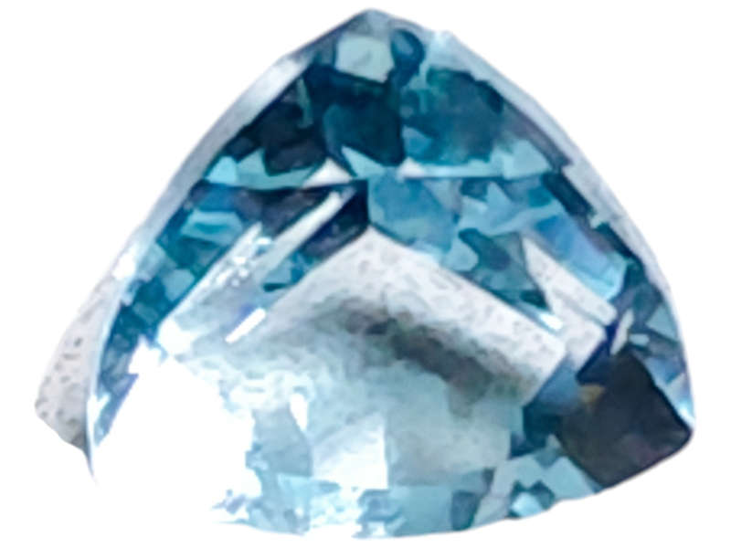 Aquamarine, trillion cut, 2.345ct, 9mm
