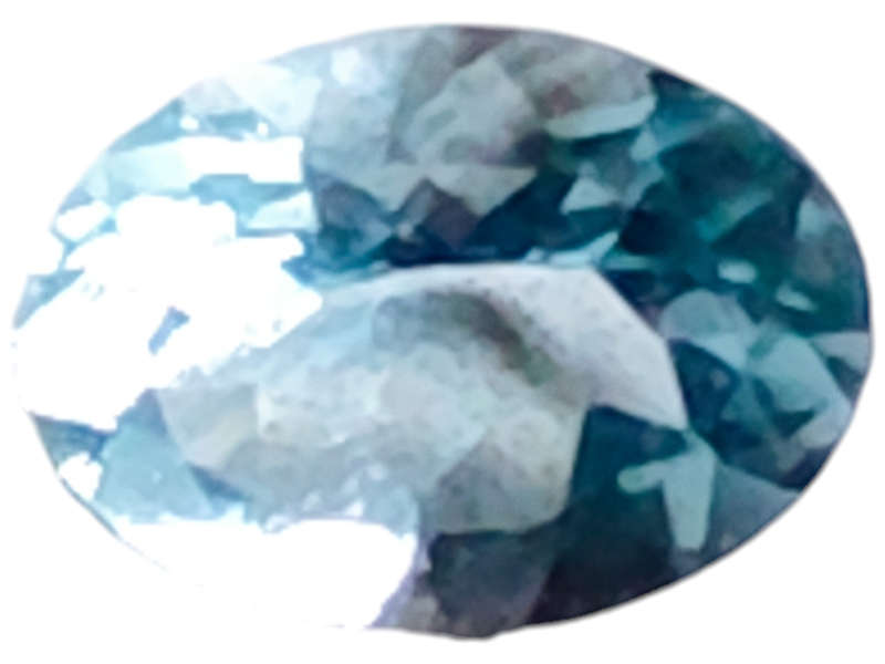 Aquamarine, oval cut, 1.550ct, 7x10mm