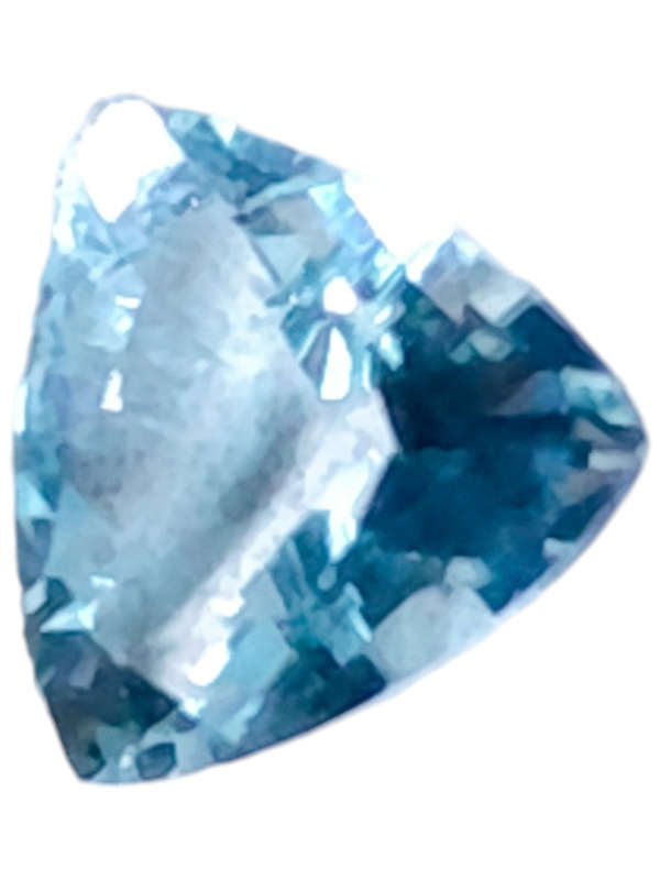 Aquamarine, trillion cut, 1.875ct, 9mm
