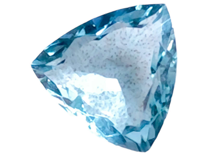 Aquamarine, trillion cut, 1.605ct, 9mm