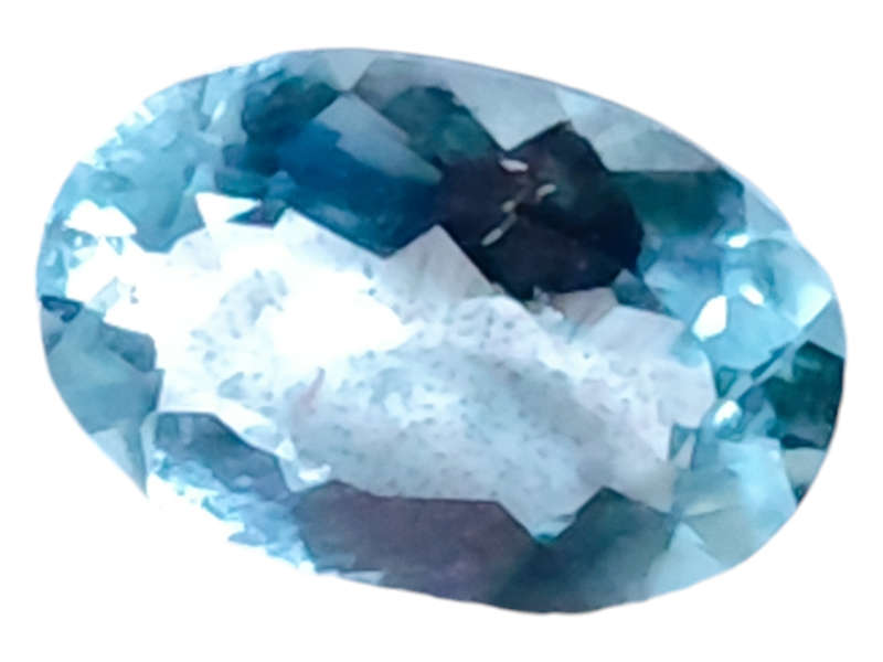 Aquamarine, oval cut, 1.950ct, 7.5x11mm