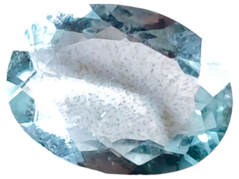 Aquamarine, oval cut, 2.110ct, 8x11mm
