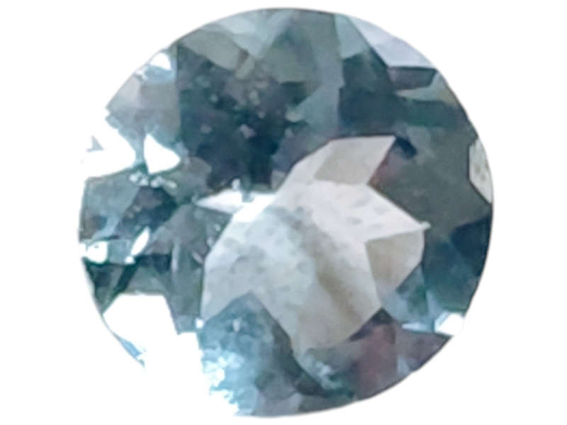 Aquamarine, round cut, 0.705ct, 6mm